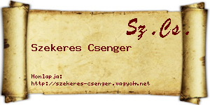 Szekeres Csenger névjegykártya